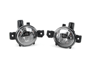 Fog Light Set for E82 1M Style Bumper - E82 128i, 135i, 135is