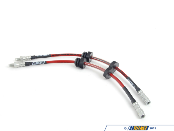 ECS Exact-Fit Stainless Steel Brake Line - Front - E28 / E3X 002570ECS01