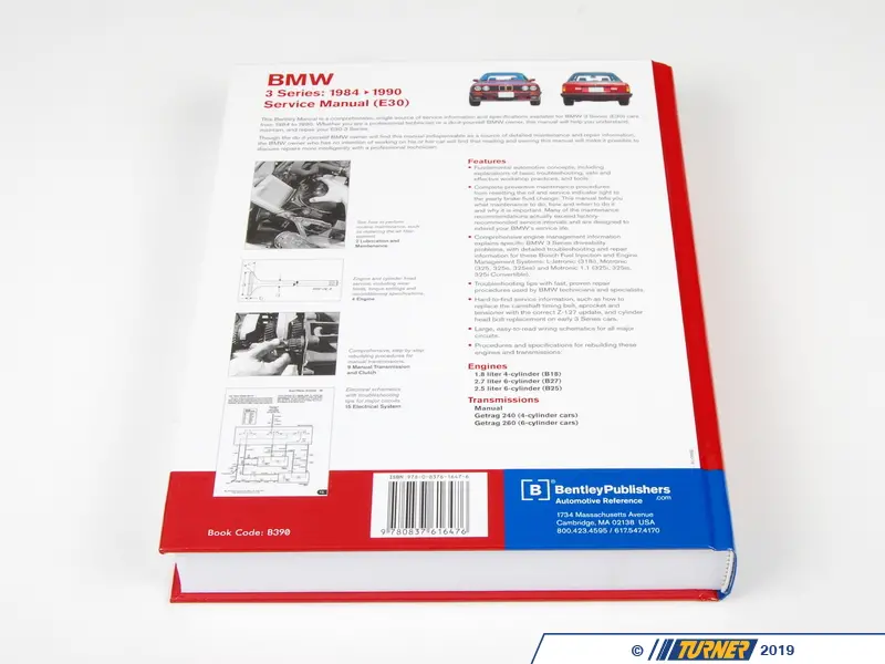 B390 - Bentley Service & Repair Manual - E30 BMW 3-series (1984