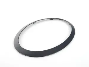 Genuine MINI Trim Ring, Light, Black, Front Left Jcw - 51137449209