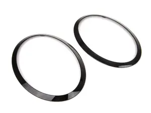 MINI F56 Headlight Trim Rings Jet Black - Pair