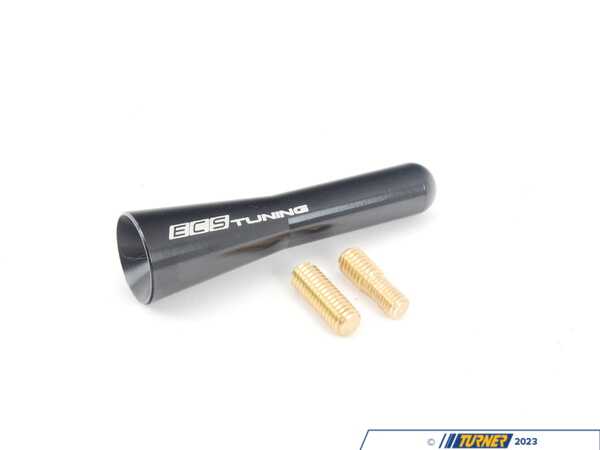 ECS 68mm Sharan Style Billet Aluminum Black Antenna  002687ECS01B-01