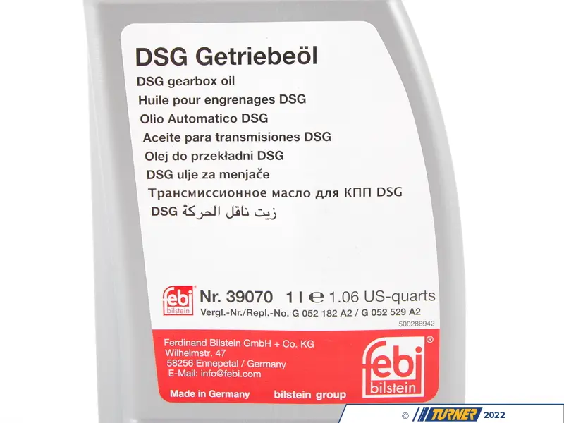 G052182A2 - Febi Double Clutch Transmission Fluid (DCTF-1) - 1 Liter - E82,  E88, E90, E92, E93, Z4