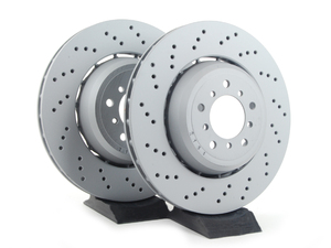 Zimmermann Front Cross Drilled Brake Rotor Pair - 360x30 - E9x M3, E82 1 M