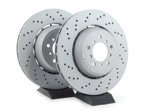 Zimmermann Front Cross Drilled Brake Rotor Pair - 360x30 - E9x M3, E82 1 M