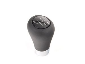 Genuine BMW Gearshift Knob, Leather/6-Speed Schwarz - 25117839528