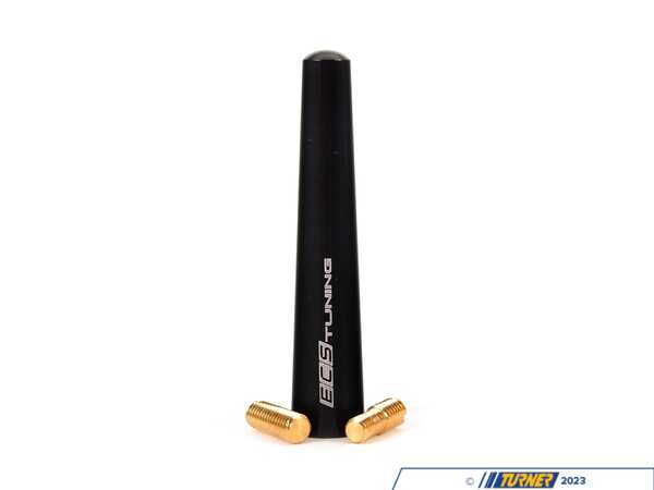 ECS MINI F5X 76mm Billet Aluminum Antenna - Black 001757ECS02B-01