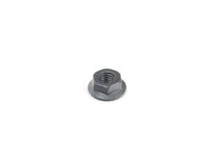 Black Finish Serrated Flange Hex Nut - Priced Each
