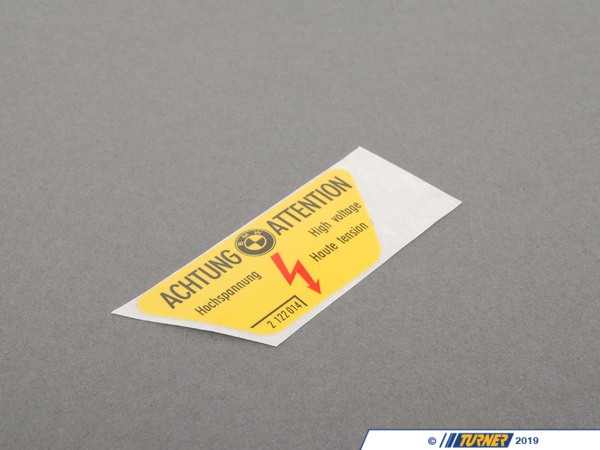 Genuine BMW Genuine BMW Label "transistorized Ignit - 71212122014 71212122014