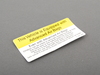 Genuine MINI Instruction Notice - Airbag Sticker 51457144195 View 4