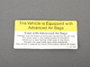 Genuine MINI Instruction Notice - Airbag Sticker 51457144195 View 5