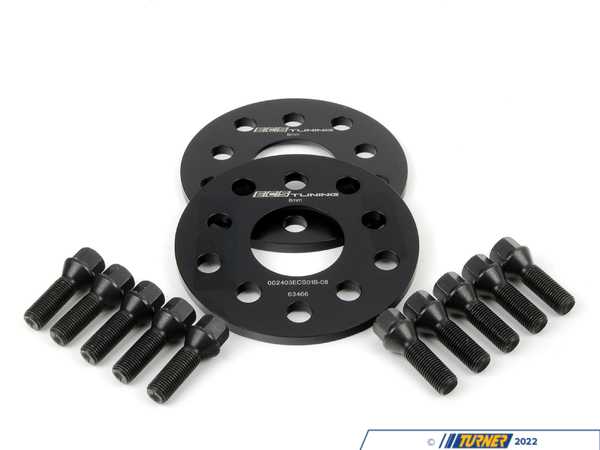 ECS ECS Wheel Spacer & Bolt Kit - 8mm With Black Conical Seat Bolts ECS10612KTWBC1