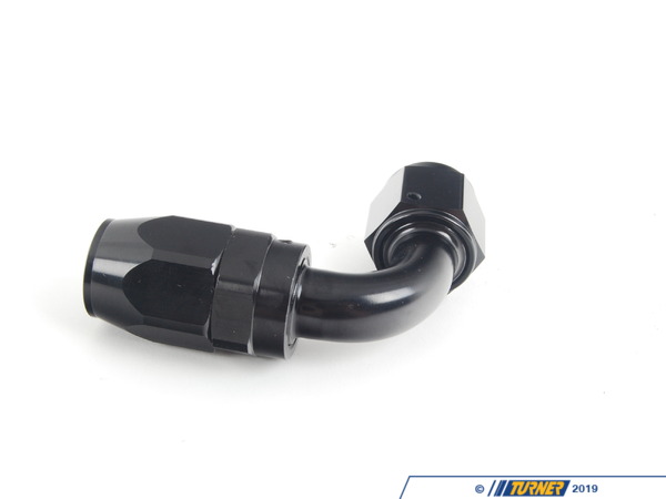 ECS 90 -10 AN Tube Fitting - Reusable Swivel To AN Female - Black Anodized 007505ECS06A-10