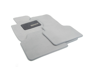 Genuine BMW Carpeted Floor Mat Set - Gray