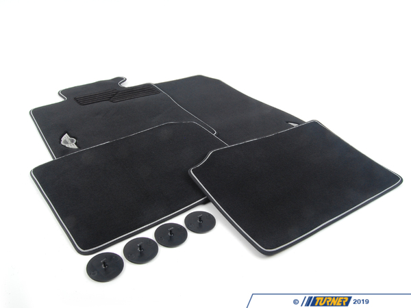 Genuine MINI Genuine MINI Emblem Logo Floor Mat Carpet Set - Front & Rear 51472239968