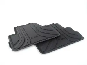 Genuine BMW Basic Line Rear Rubber Floor Mat Set, F33, F83