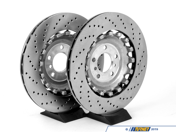 Genuine BMW Rear Brake Rotors - F10 M5, F13 M6, F06 M6 (pair) 34212284103-104