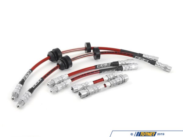 ECS ECS Tuning Exact-Fit Stainless Steel Brake Lines (Full Kit) - E31 8 Series 002570ECSKT1