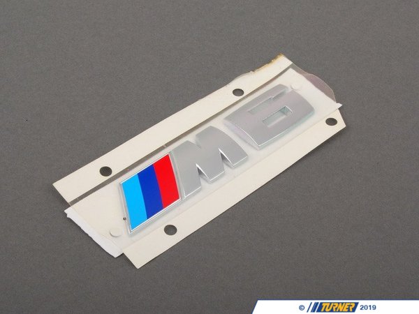 Genuine BMW Genuine BMW M6 Rear Emblem - E63 M6 E64 M6 51147898225