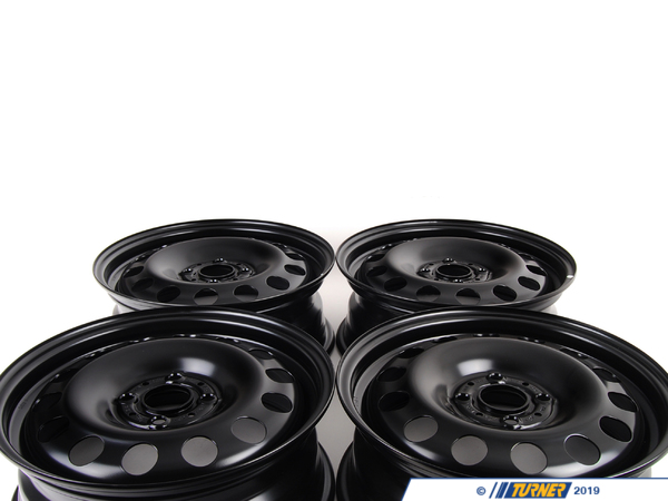Genuine MINI Steel Wheel Black - Set Of Four 36111511414KT