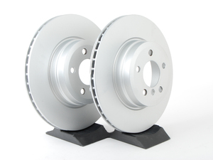 Meyle Rear Brake Rotor Pair - 345x24 - E70 X5 48i 50i, E71 X6 50i
