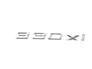 Genuine BMW Emblem Adhered Rear - 330Xi - 51147032916 - E46