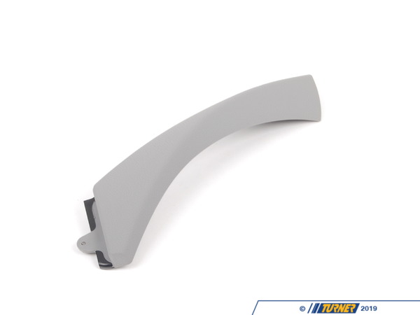 Genuine BMW Door Panel Pull Exterior Cover - Gray - Right - E90 3 series 51419150338