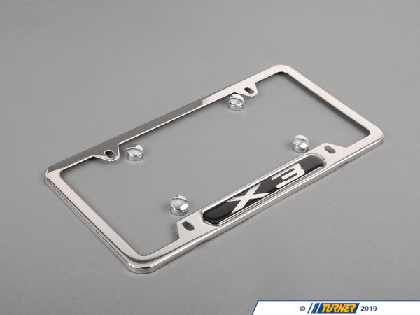 Genuine BMW Genuine BMW License Plate Frame Pol/Chr X3 - 82120418628 - E83 - (NO LONGER AVAILABLE) 82120418628