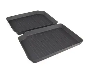 Genuine MINI Rear Floor Mat Liners Black - Set