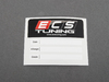 ECS Oil Change Sticker - Priced Each 009012ECS01 View 4