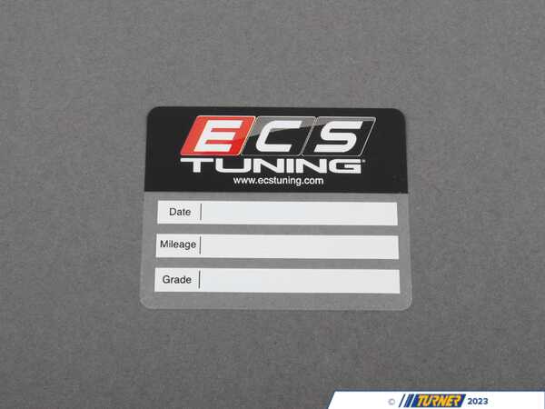 ECS Oil Change Sticker - Priced Each 009012ECS01