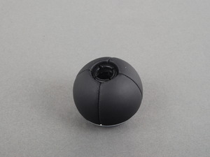 Genuine MINI Gear Shift Knob Leather/chro - 25117542279 - Schwarz 