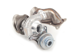 OEM Mitsubishi Front Turbocharger With Exhaust Manifold (New) - E82 135i N54, E9X 335i/xi N54, E60 535i/xi N54