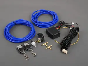 Remote Key Fob Switch Set & Exhaust Valve Installation Kit (Dual Valve)