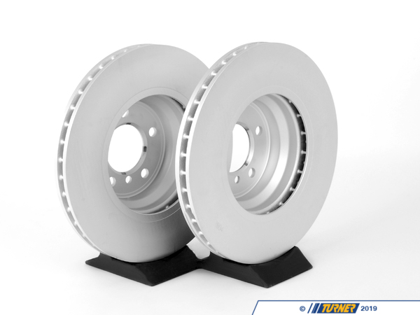 Genuine BMW Front Brake Rotors - Pair (348x30) 34116864057KT