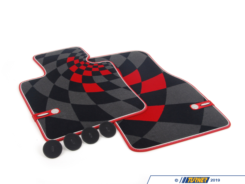 51472354174 - Genuine MINI Front Carpet Factory Floor Mats Set JCW