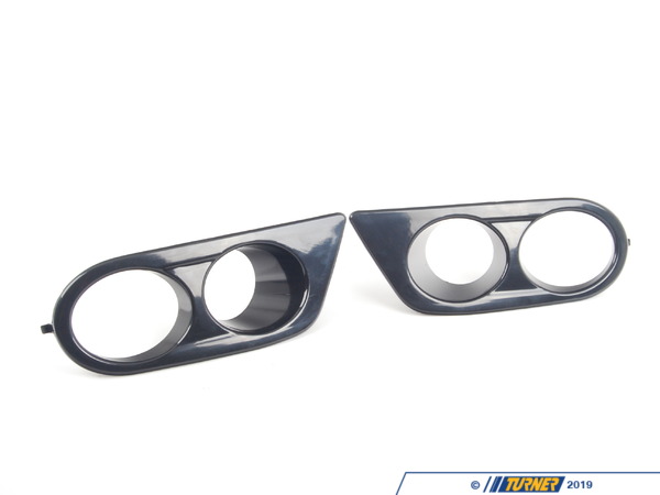 ECS E46 Fog Light Inserts - gloss black E46m3abshmfogins