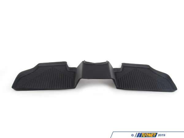 Genuine BMW Rear All Weather Floor Mats - Black - F25, F26 82112210411