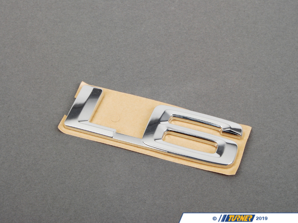 Genuine BMW Genuine BMW Emblem Adhered Rear "L6" - 51141971923 51141971923