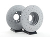 Zimmermann Front Cross Drilled Brake Rotors - Pair (312x24) 34116855006XDKT View 3