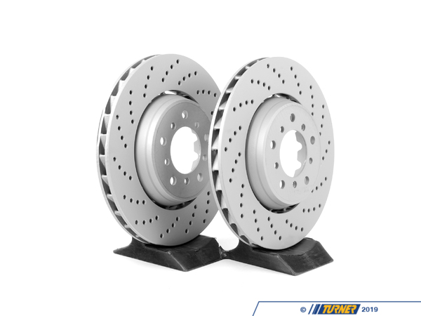 Zimmermann BMW E46 M3 Semi-Floating Front Brake Rotors - Pair (325x28) 34112282802KT1