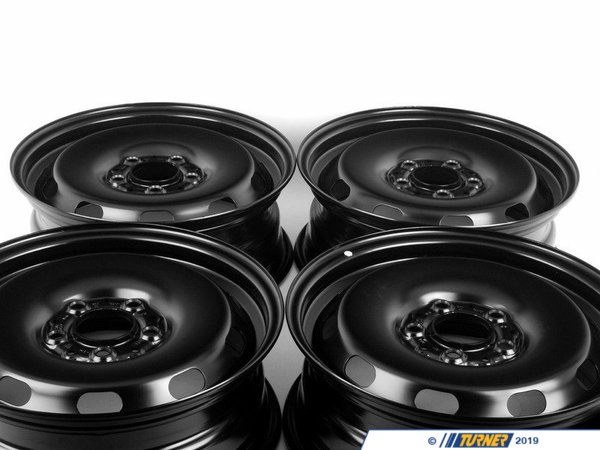 Genuine MINI Steel Wheel Black - Set Of Four 36116851510KT