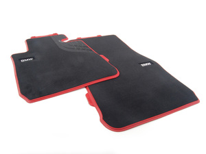 Genuine BMW Sport Line Front Carpeted Floor Mat Set - Front - F22 F23 - (NO LONGER AVAILABLE)