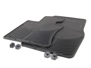 Genuine BMW All Weather Rubber Floor Mats - Black - E63 645Ci 650i M6