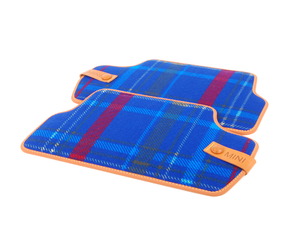 Genuine MINI Floor Mats, Textile, Rear Speedwell-Blue - 51472354178