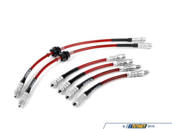 ECS ECS Tuning Exact-Fit Stainless Steel Brake Lines (Full Kit) - E36 Non-M (up to 12/1997) E3634-1
