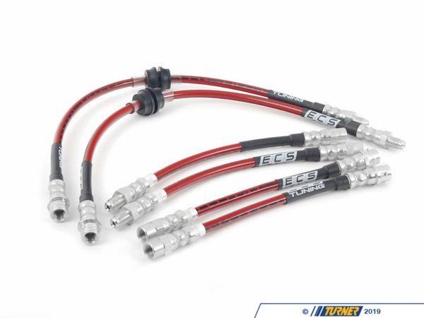 ECS ECS Tuning Exact-Fit Stainless Steel Brake Lines (Full Kit) - E36 M3 E36m334