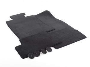 Genuine MINI Set Of Floor Mats Velours Carbon Black - 51477345143