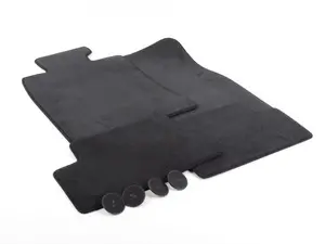 Genuine MINI Set Of Floor Mats Velours Carbon Black - 51477345143