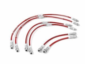 ECS Tuning Exact-Fit Stainless Steel Brake Lines (Full Kit) - E70 X5 xDrive30i xDrive48i (up to 04/2007)